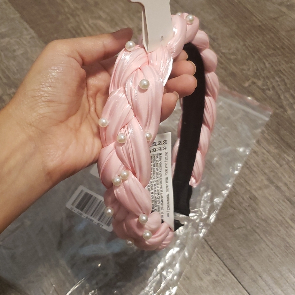 Pearl pink headband